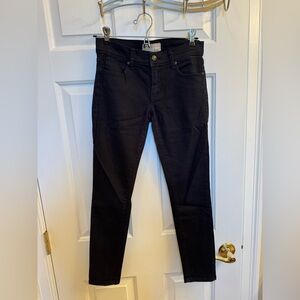 Free People Skinny Jeans in Black, Size 25